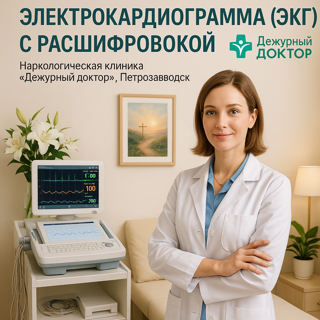 Электрокардиограмма (ЭКГ) с расшифровкой